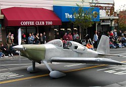 kit plane running down the street
