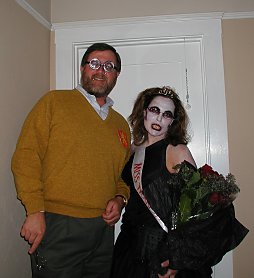 halloween costumes: bad harry potter, miss transylvania