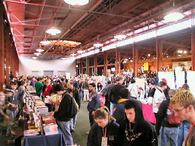 crowd view alternative press expo in San Francisco