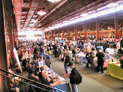 crowd view alternative press expo in San Francisco