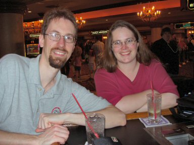 pete and kim at Excalibur hotel, las vegas